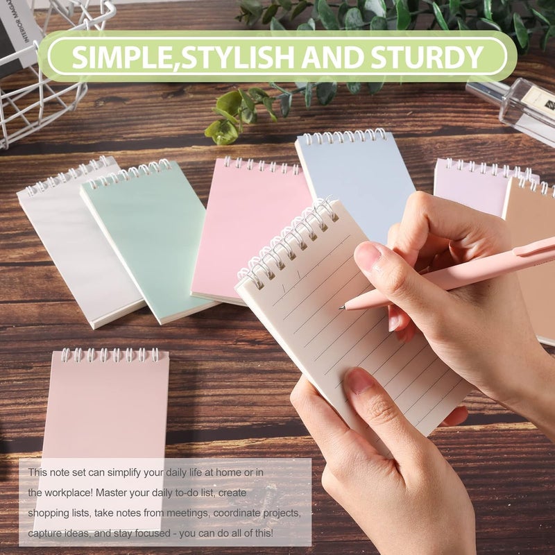 Ddaowanx Small Notebooks,3x5 Pocket Spiral Notepads With Lined Pages - The Perfect Little Mini Notebook to Stay Organized and Boost Productivity at Work or School (48, Cute Colors) - Image 4